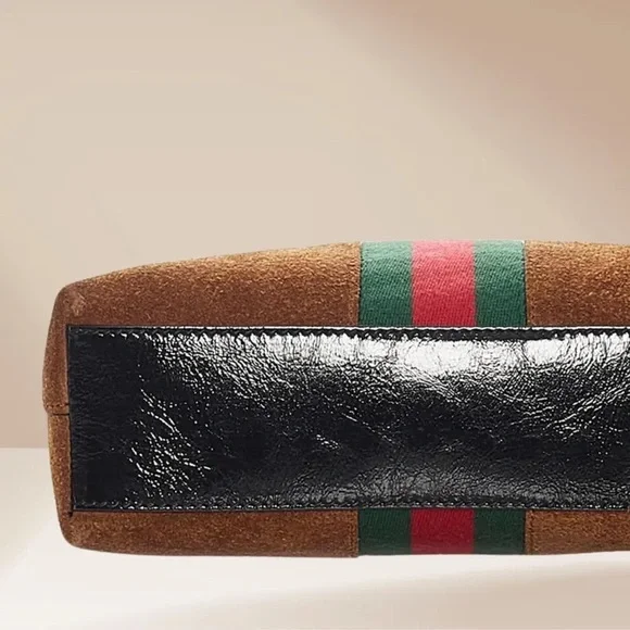 Gucci Brown and Green Crossbody Bag - Picture 4 of 10